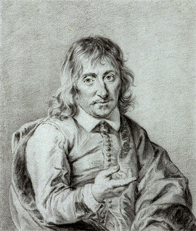 Drawing of René Descartes by Jan Lievens, 1644-1649. Collection Groninger Museum, on loan from Municipality of Groningen, donated by Hofstede de Groot, Photo © Marten de Leeuw.